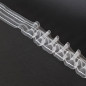 Taśma Smok 5cm, Marszczenie 1:2, Transparentna z Białym Sznurkiem FM050-2S-1C3 EAN: 2010000323915