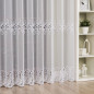 Firanka z aplikacją pasową 280cm, kolor biały 001 - EAN: 5907693281097 Firanka z aplikacją pasową 280cm, kolor biały 001 - EAN: 5907693281097