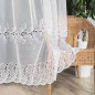Firanka z aplikacją pasową 280cm, kolor biały 001 - EAN: 5907693281097 Firanka z aplikacją pasową 280cm, kolor biały 001 - EAN: 5907693281097