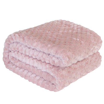 Koc dekoracyjny Mikos 200x220cm różowy EAN: 5906450003811 - stylowa ozdoba do Twojego wnętrza