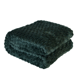 Koc dekoracyjny Mikos 160x200cm ciemny zielony, EAN: 5906450003965