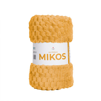 Mikos koc dekoracyjny, rozmiar 160x200cm, kolor 011 żółty musztardowy