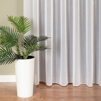 Firanka fantazyjna z ołowianką 320 cm, kolor biały 001 - EAN: 5907693286603