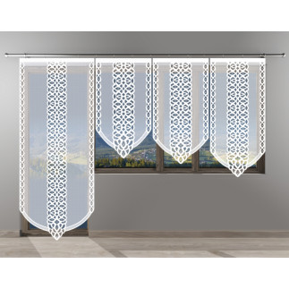 Panel żakardowy odpasowany, wysokość 230cm, kolor biały 001