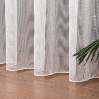 Firanka fantazyjna z ołowianką, wysokość 320 cm, kolor 001 biały