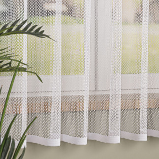 Firanka żakardowa, wysokość 180cm, kolor 001 biały