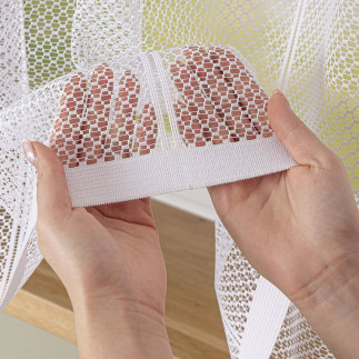 Firanka żakardowa, wysokość 180cm, kolor 001 biały