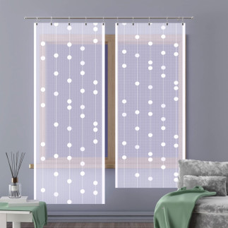 Panel żakardowy odpasowany, szerokość 70cm, kolor 001 biały