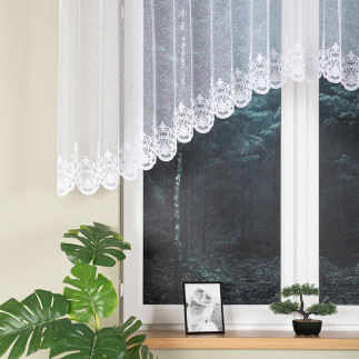 Żaneta firanka żakardowa odpasowana 400x105cm biały EAN: 5907693246195