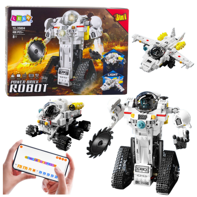 Klocki Konstrukcyjne Robot Kosmiczny Łazik Samolot RC 3w1 EAN: 5905991068952