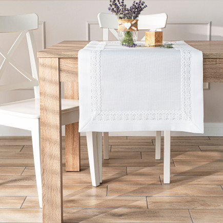 Bieżnik Modena z gipiurą 50x100 cm biały EAN 5906450022621