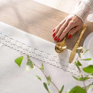 Modena bieżnik z gipiurą, szerokość 50cm x wysokość 100cm, kolor 001 biały