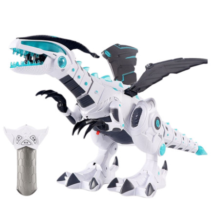 Zdalnie sterowany robot dinozaur RC z efektami świetlnymi i dźwiękowymi - EAN: 5905991070559