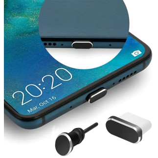 Da23 zaślepka przeciw kurzowi usb-c 2szt  black
