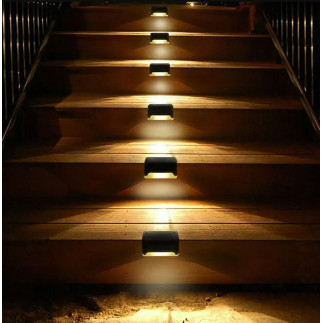 Zd53c solarne lampki led na schody 4szt