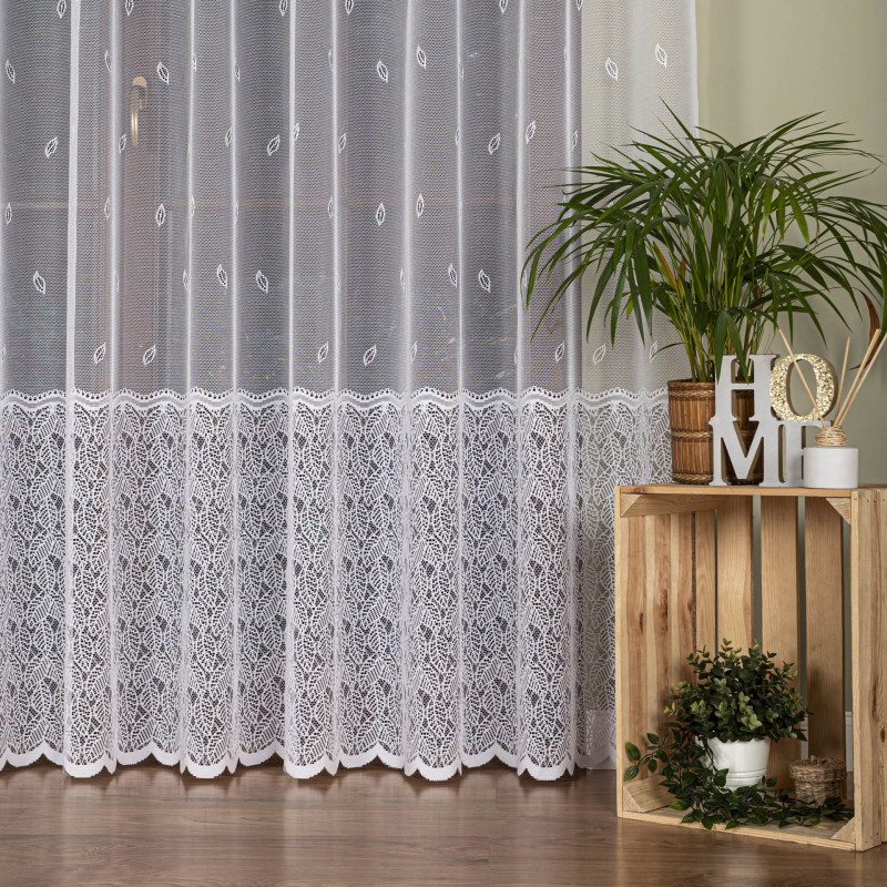 Firanka żakardowa pasowa 250cm biały EAN: 5907693293625