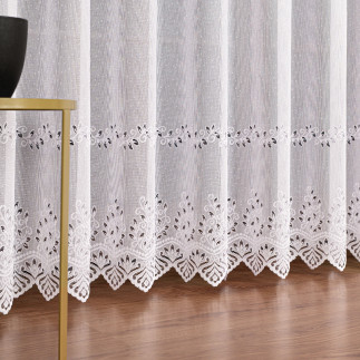 Jagoda firanka żakardowa gotowa, szerokość 400 x wysokość 250cm, kolor 001 biały