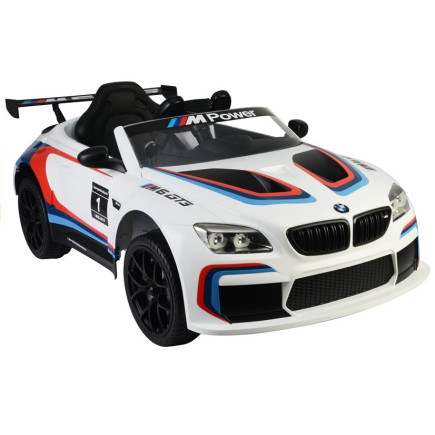 Auto na akumulator bmw m6 gt3 biały