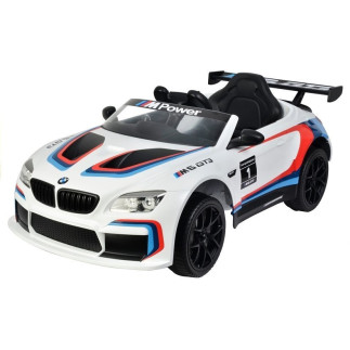 Auto na akumulator bmw m6 gt3 biały