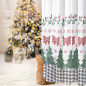 Firana Krata Patchwork z Jelonkiem i Kokardą, Ołowianka Etamina 295 cm, Kolor Biały 001 | EAN: 5906450023062 Firana Krata Patchwork z Jelonkiem i Kokardą, Ołowianka Etamina 295 cm, Kolor Biały 001 | EAN: 5906450023062