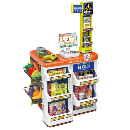 Zestaw Sklepowy Kasa Wózek Skaner Supermarket Sklepik dla Dzieci EAN: 5905991070764