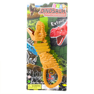 Gryzący dinozaur chwytak pistolet brązowy