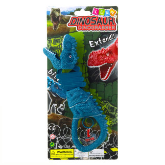 Gryzący dinozaur chwytak pistolet niebieski