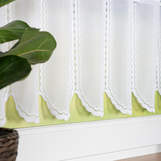 Zazdrostka żakardowa panelowa 30cm, kolor biały 001 EAN: 5906450926974