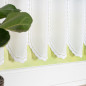 Zazdrostka żakardowa panelowa 40cm, kolor biały 001 - EAN: 5906450926981