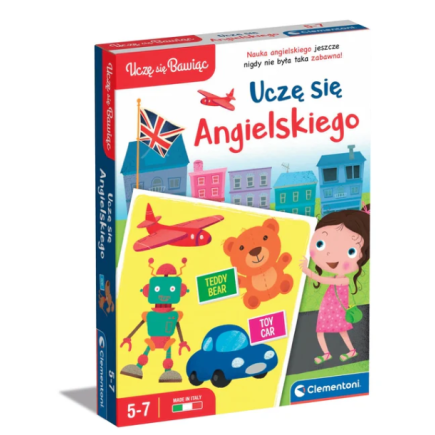 Gra edukacyjna uczę się angielskiego uczę się bawiąc język polski clementoni 50769