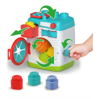 Clemmy pralka sensoryczna sorter klocki clementoni 17582