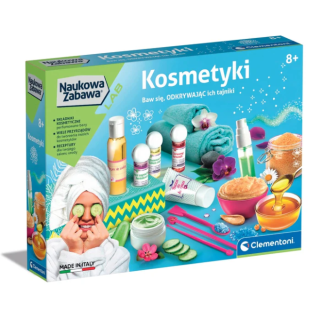 Naukowa zabawa laboratorium kosmetyków krem sól do kąpieli kosmetyki język polski clementoni 50891