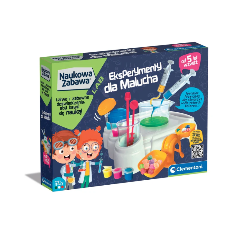 Naukowa zabawa eksperymenty dla malucha język polski clementoni 50895