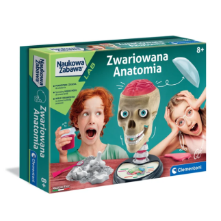 Naukowa zabawa zestaw zwariowana anatomia język polski clementoni 50697