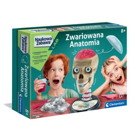 Naukowa zabawa zestaw zwariowana anatomia język polski clementoni 50697
