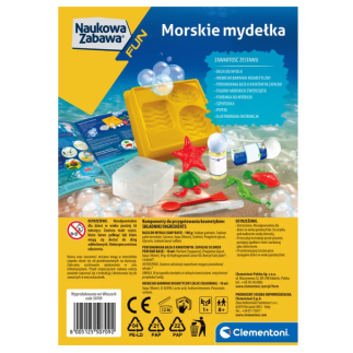 Naukowa zabawa zestaw morskie mydełka język polski clementoni 50709