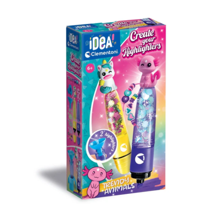 Idea art zestaw mini fabryka markerów magiczne zwierzęta clementoni 18167