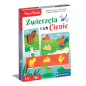 Puzzle zwierzęta i ich cienie uczę się bawiąc język polski clementoni 50762