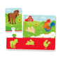 Puzzle zwierzęta i ich cienie uczę się bawiąc język polski clementoni 50762
