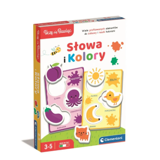 Gra edukacyjna słowa i kolory uczę się bawiąc język polski clementoni 50760