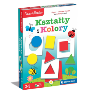 Gra edukacyjna kształty i kolory uczę się bawiąc język polski clementoni 50764