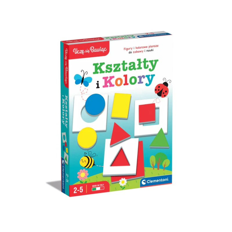 Gra edukacyjna kształty i kolory uczę się bawiąc język polski clementoni 50764
