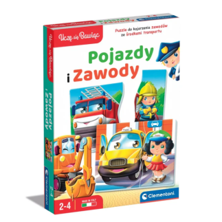 Gra edukacyjna pojazdy i zawody uczę się bawiąc język polski clementoni 50765