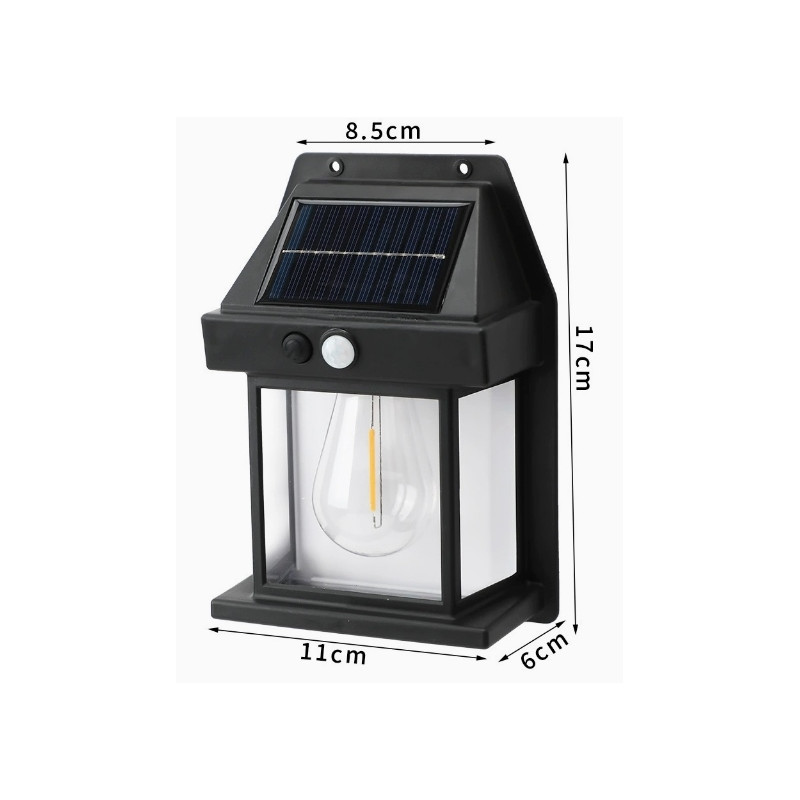 Zd159 kinkiet ścienny solarny led z       czujnikiem ruchu