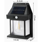 Zd159 kinkiet ścienny solarny led z       czujnikiem ruchu
