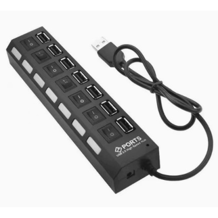 Ak320a hub rozdzielacz usb 2.0 port x 7