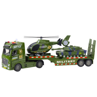 Ciężarówka laweta militarna wojskowa czołg helikopter światła dźwięki