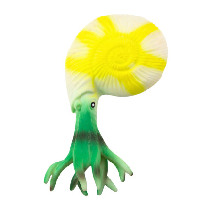 Zestaw figurki zwierzęta morskie krab rozgwiazda kałamarnica amonit 5szt.