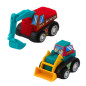 Zestaw mini autka budowlane z napędem w torebce 6szt.