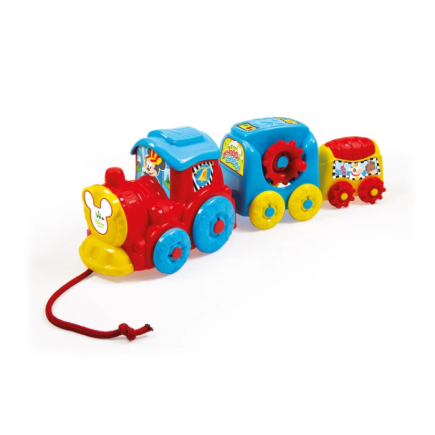 Zestaw pociąg lokomotywa wagoniki myszka miki baby disney clementoni 17168